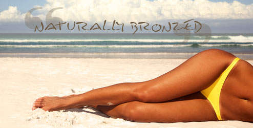 "Tanning Accelerator" for that instant perfect natural bronze looking tan